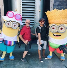 two men with minions